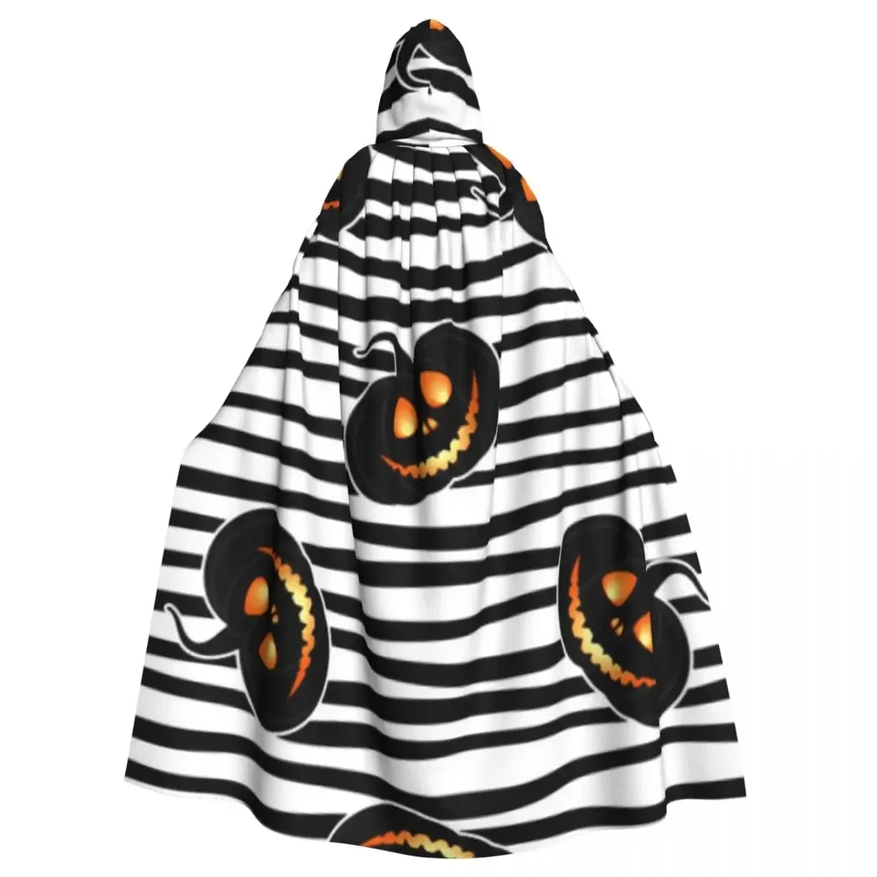 Monochromatický haloween tekvica s kabátom Halloween Cosplay kostým upír diabolový čarodejník Cape Gown Party