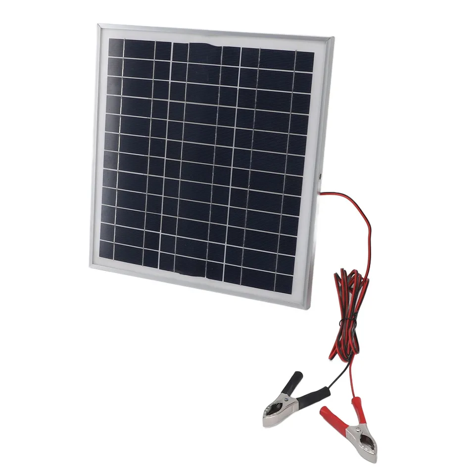 Monokryštalický kremíkový solárny panel 50W efektívny a stabilný prenosný solárny panel Červené a čierne batériové svorky na kemping