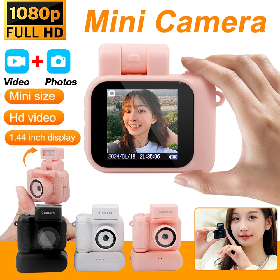 Monoreflexes štýl Mini Camera HD1080p CMOS s LCD obrazovkou Flash Lamp a batériu Dock Prenosný video rekordér DV Y4000
