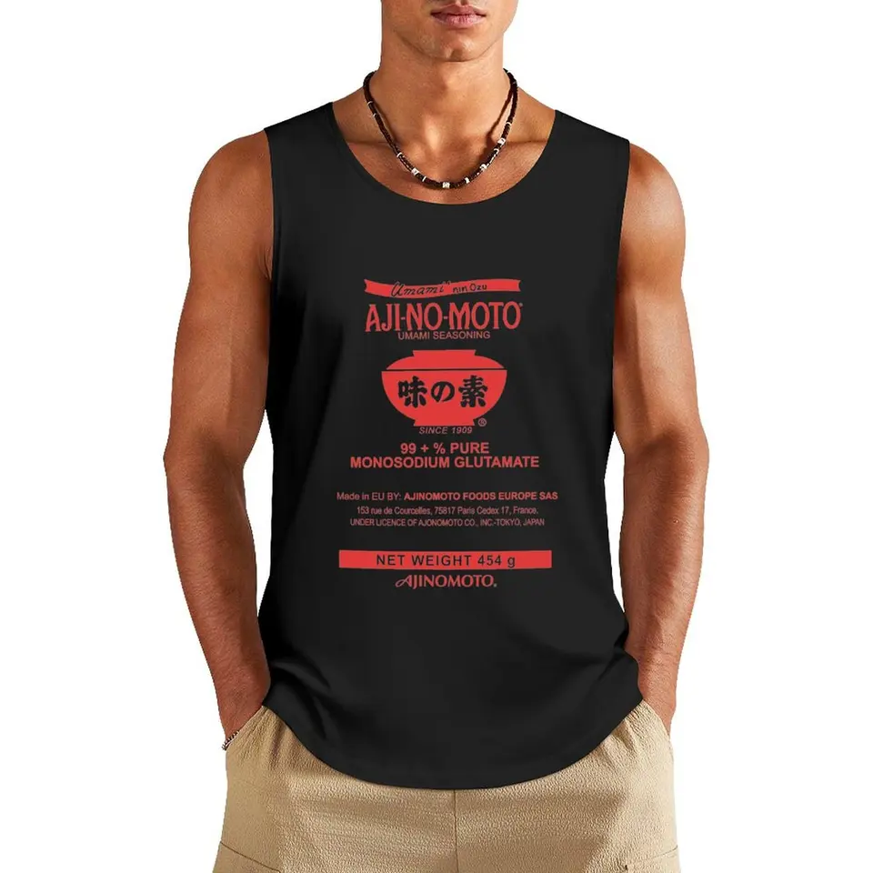 Monosodický glutamát MSG MSG Tank Top Tirts Pánske letné oblečenie