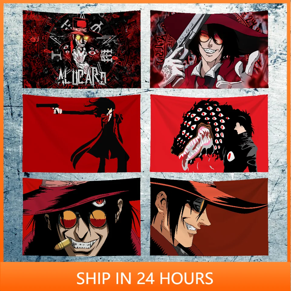 Monster Alucard H-Hellsing Flag Garden Flag Outdoor Ozdobte kreatívny vzor Photo Obýva