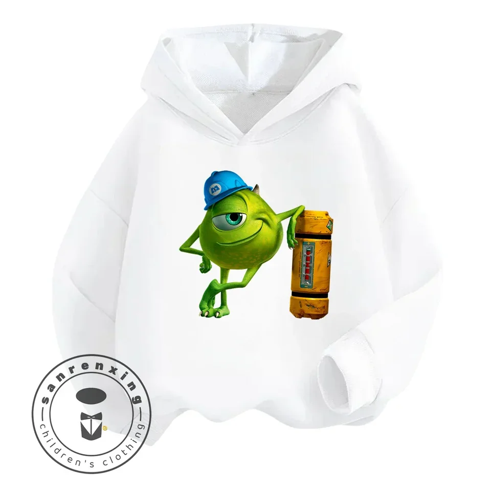 Monsters Inc Cartoon s dlhým rukávom mikiny módne predné odevy štýl a kreativita Perfektné vhodné pre deti chlapcov dievčatá