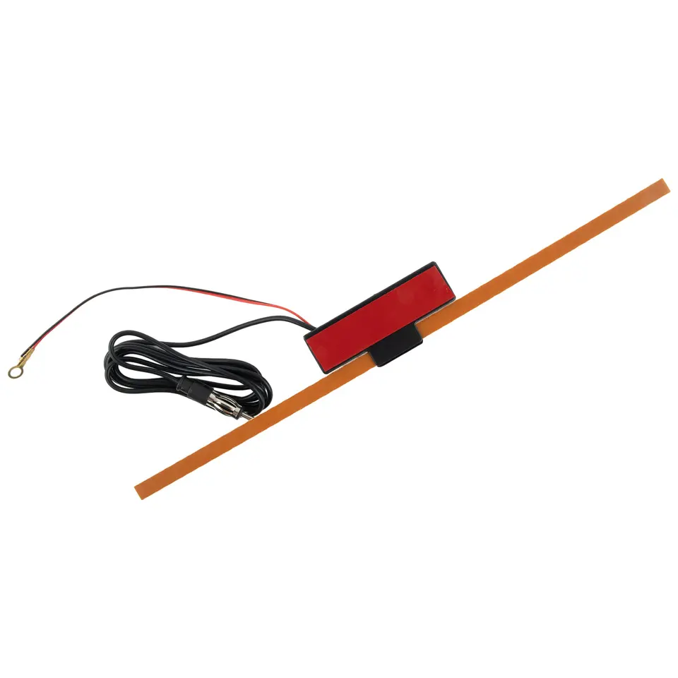 MONT ADHESIVE FM Radio anténa anténa 12V 75O Zosilnenie FM signálov UHF CH14 - 62 VHF CH2 - 13 Väčšina vozidla