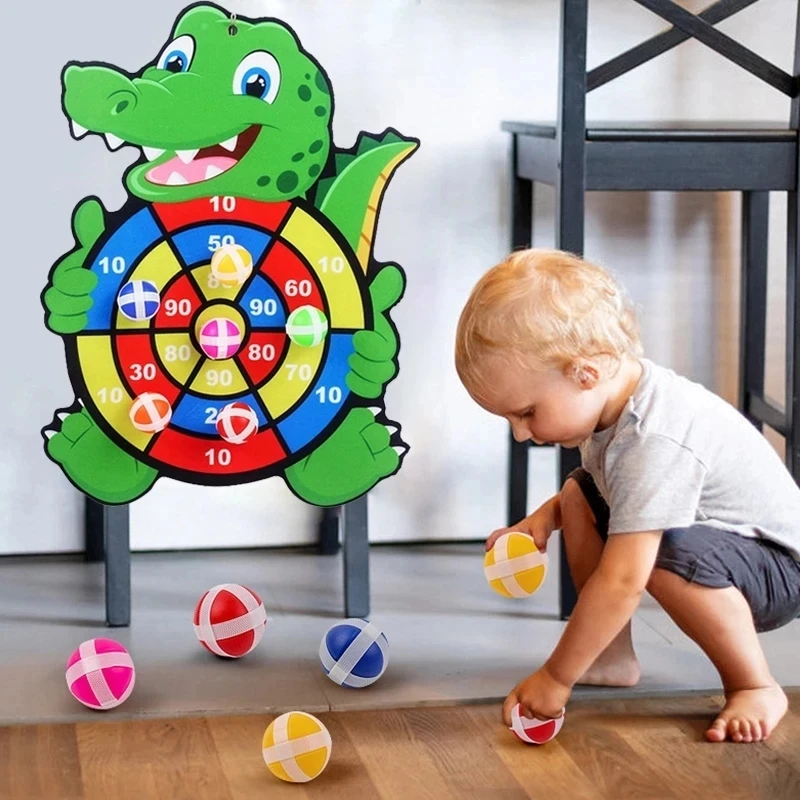 Montessori Dart Board for Kids Boys Lepbay Balls Cieľové hry Child Indoor Sports Play hračky hry pre deti 4 6 rokov