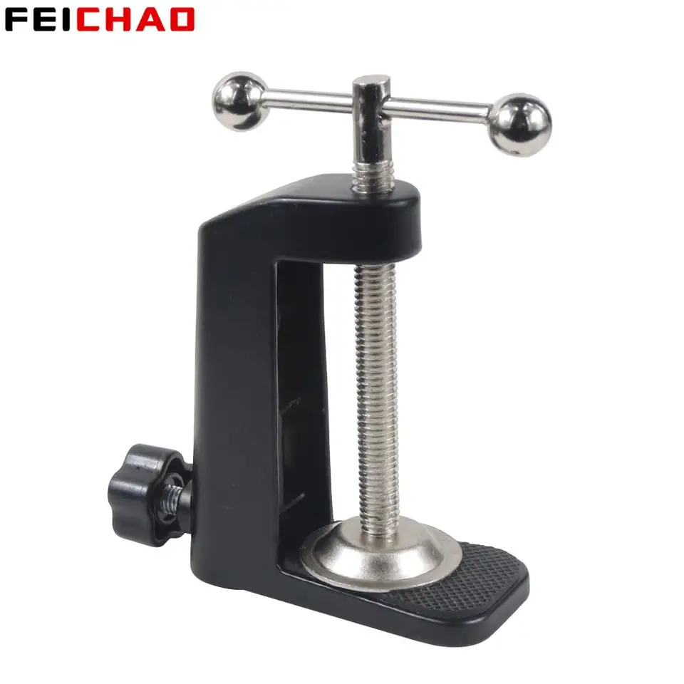 Montážna svorka s vysokou dupou stolovou svorkovou svorkou pre konzolovú konzolovú konzolu L Clip stolové stolové písacie lampa mikrofón Mic Stand Prack Pobe Pracovná plocha.