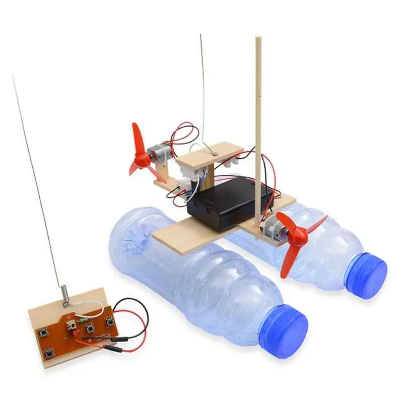 Montážny model lodí experiment s hračkou drevené kmeňa DIY Model súprav