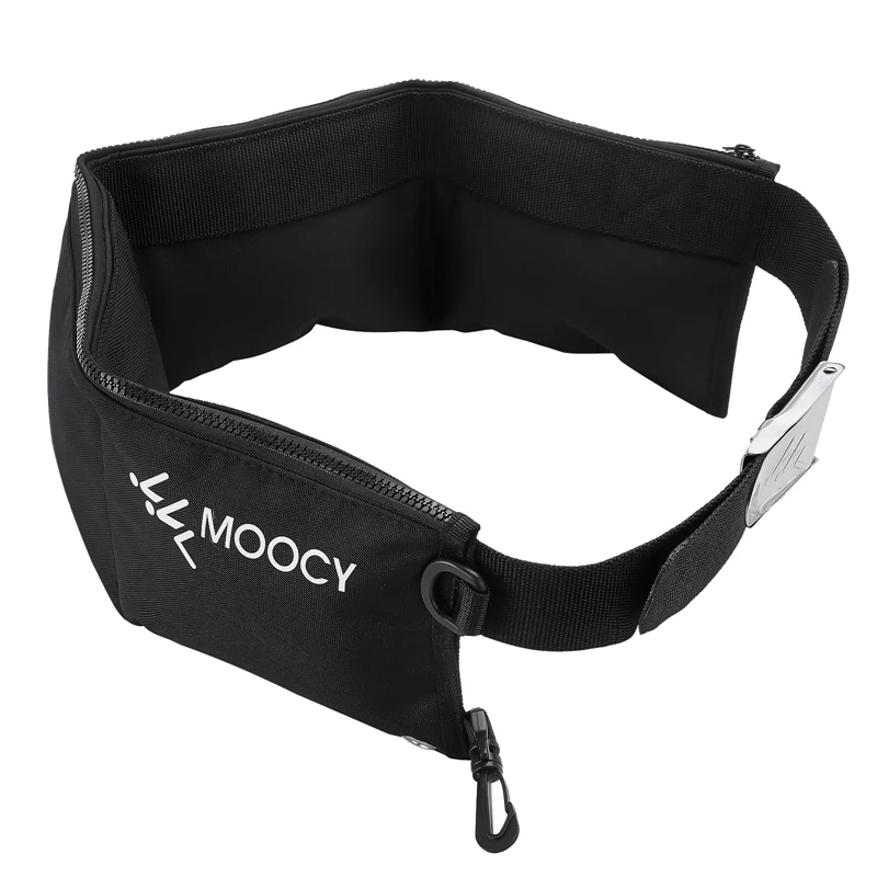 Moocy Diving Hmotný pás so 4 vreckami potápačským pásom športový potápačský pás, plávanie doplnkov vodné športové vybavenie