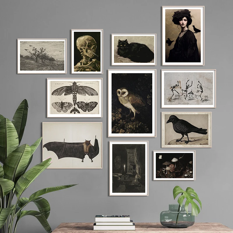 Moody Halloween Gallery Wall Set Press