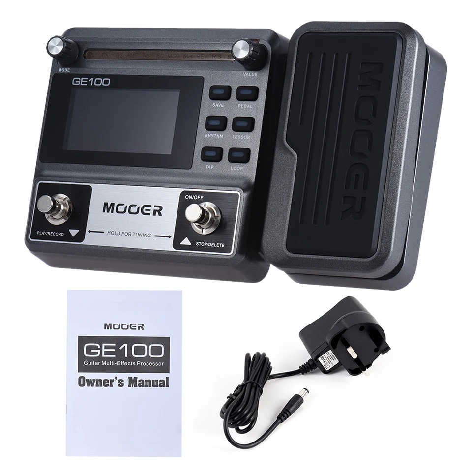 Mooer GE100 Guitar Guitar Multi-Effects Procesor Effect Pedál s nahrávaním slučky (180 sekúnd) Tuning Tap Tempo Rhythm Scale