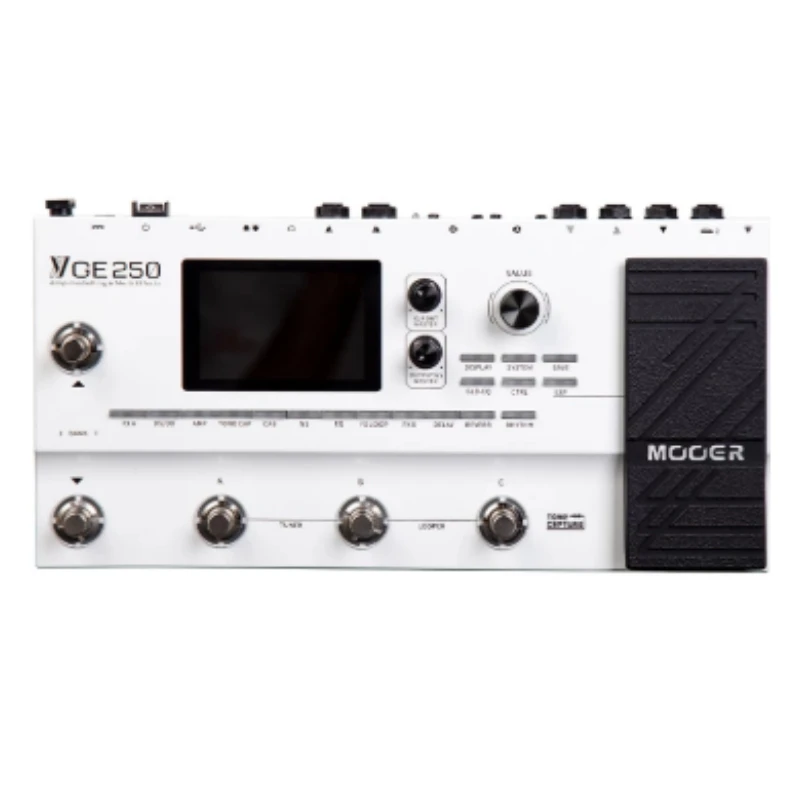 MOOER GE250 Multi-účinky gitarový pedál 70 AMP MODELY 180 Typy efektov 70S Looper 32 IR Digital AMP Modeling Pedál