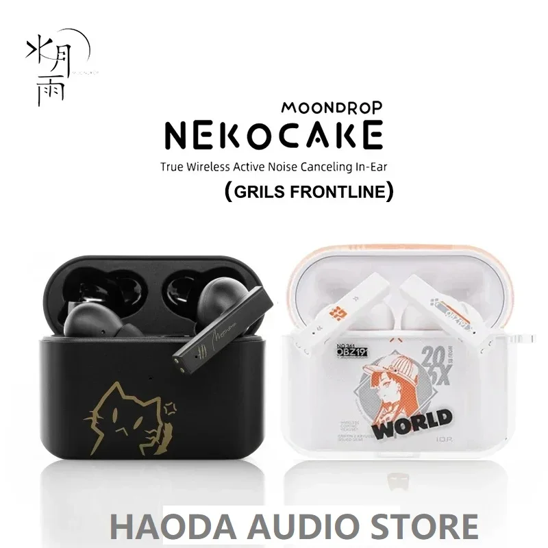 Moondrop Nekocake Grils Front Line Tws IEMS True Wireless Serfones Support ANC A2DP/AVRCP/HFP/HSP/SBC/AAC Active hluk