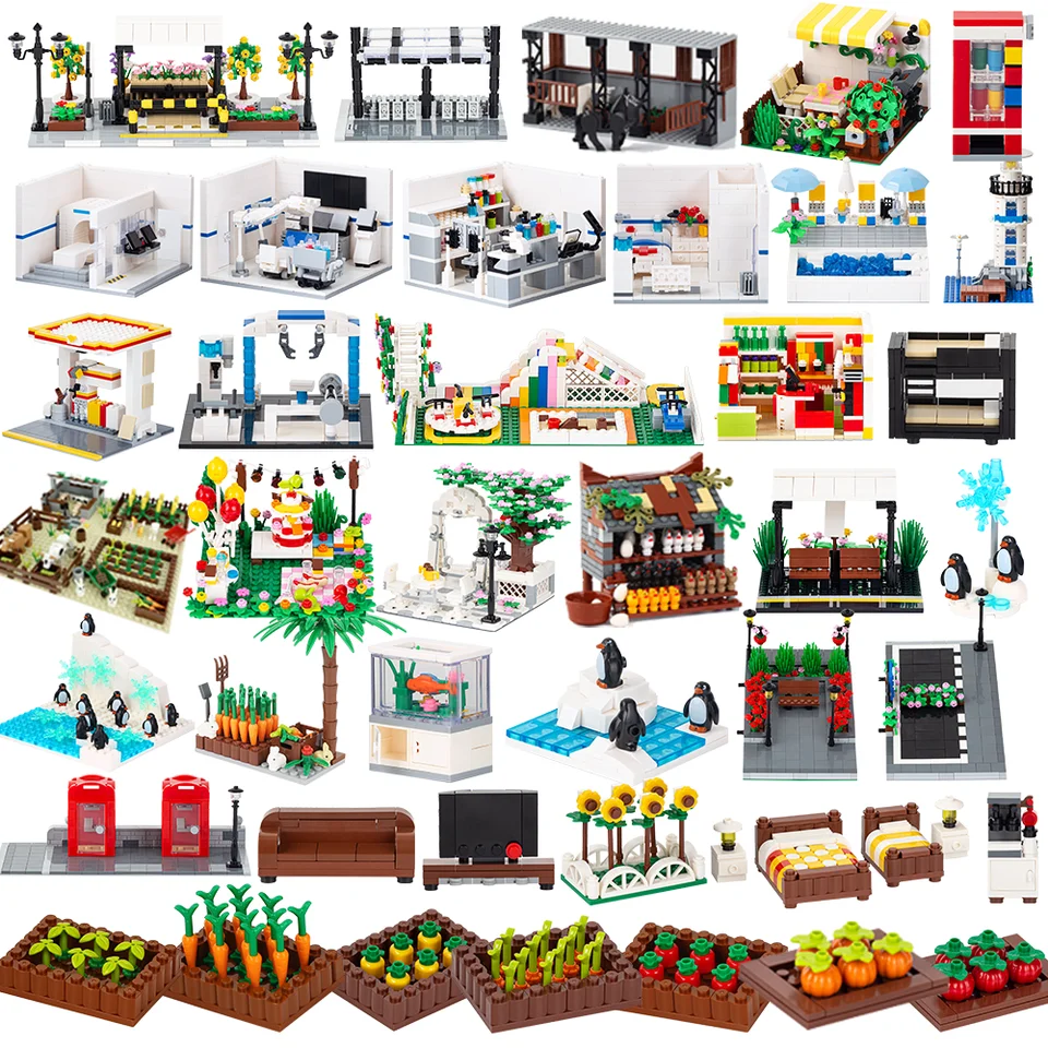 Mooxi Cityre Craft Construct MOC Model tehly DIY Diorama Dospelé detské hračky Hračky Hračky Sada montessori Darčeky Dekorácia