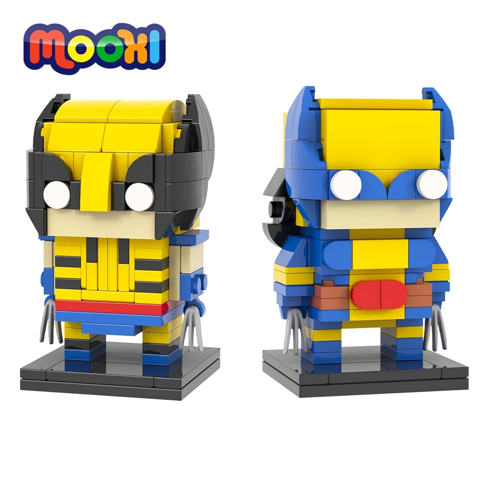 Mooxi MOC7170 7171 Movie séria DIY MOC Brickhead Figures Building Blocks Zbierka Zbierka postavy Model detské hračky narodeniny darček