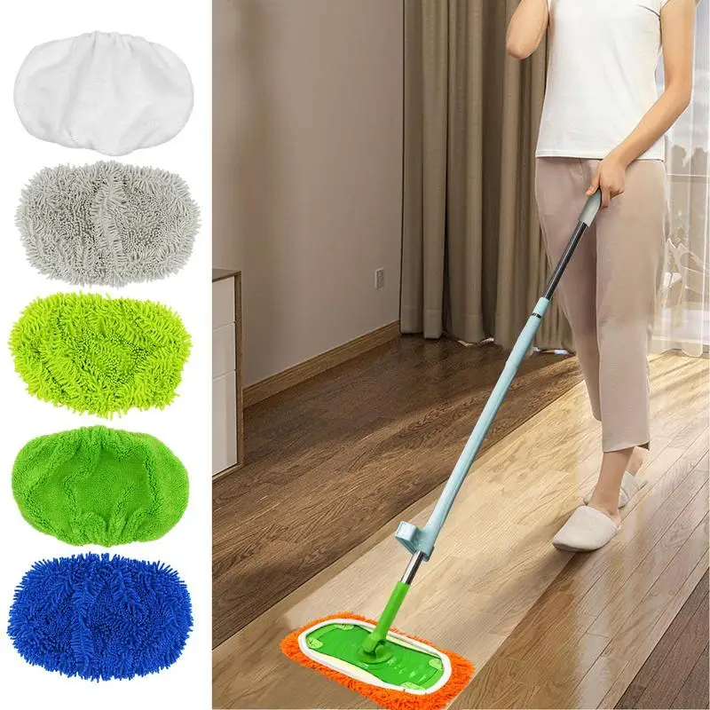Mopové vankúšiky naplnené elastickým pásom plochý mop handrička mikrovlákna výmena rotačnej mopovej čistiaceho podložky pre podlahu kúpeľne