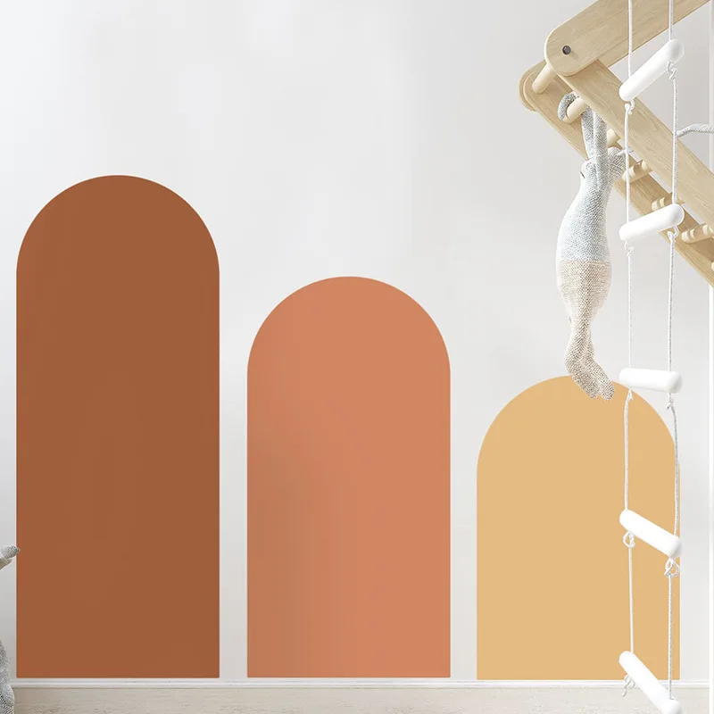 Morandi Arch Wall Sticker Boho obývacia izba Sofa veranda PVC Náklad vinylovej kôry DIY