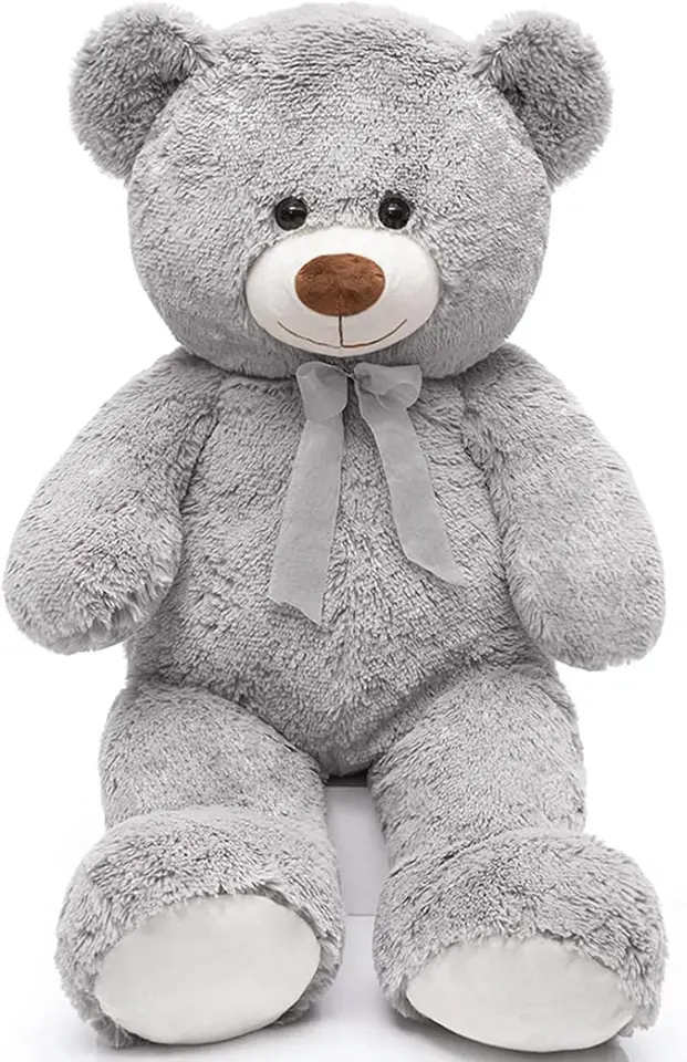 MORISMOS GIANT TEDDY Bear Scdled Animal 3 ft, 35,4 '' Big Teddy Bear, veľký plyšový medvedí zvierací hračky pre deti priateľka