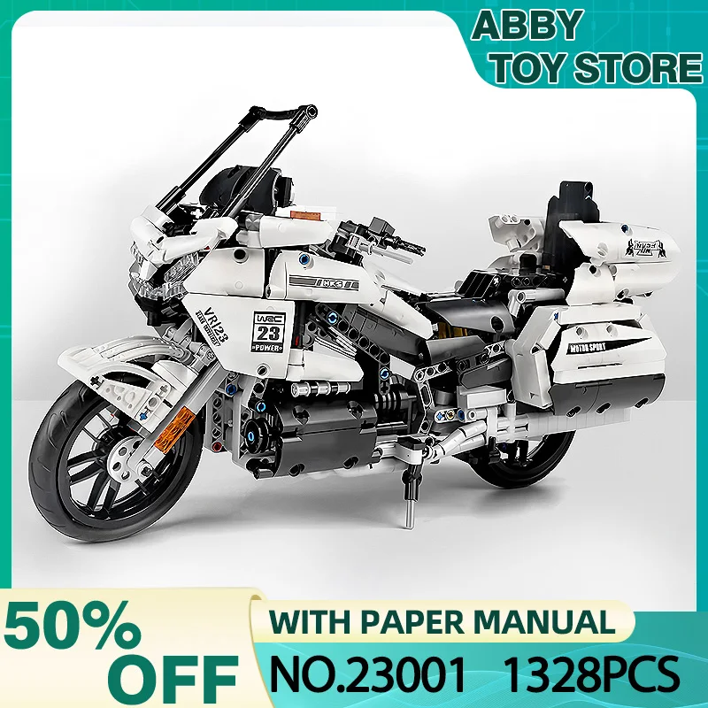MORS KING 23001 Technický GL1800 MOTORYCLE MODEL BUDOVANIE Blok 1: 7 MOTOBIKE AUT BRICK VZDELÁVANIE DETS HORKY