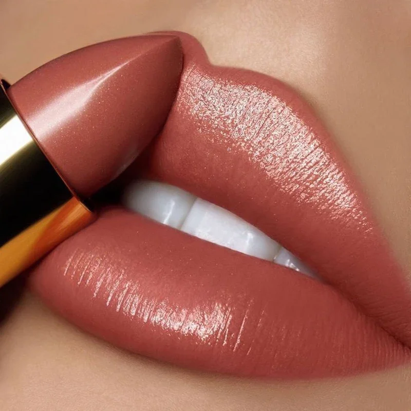 Morská panna zvlhčujúca rúž 9 farieb vodotesné dlhotrvajúce pigment nahý ružový trblietavý rúž luxusný dámsky make -up kozmetika