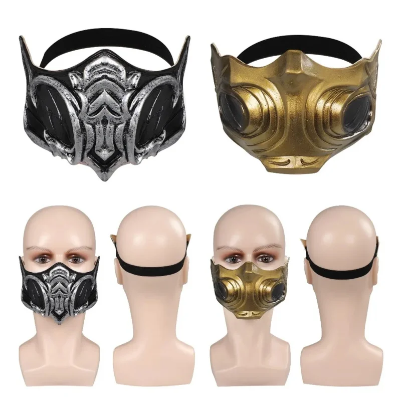 Mortal cos Kombat Sub-Zero Scorpion Mask Cosplay latex masky prilba maškaráda Halloween Party Costy Resps pre dospelých mužov Ženy
