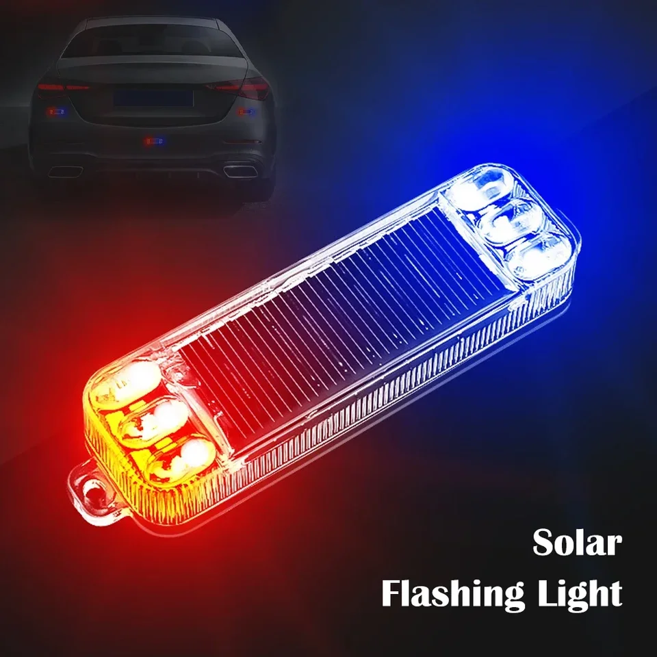 Mortorcycle Solar Power LED Výstražné svetlo nočné jazda zadné svetlo Anti-Rear Svetlo Svetlo pre bicykel elektrického vozidla motocyklového vozidla