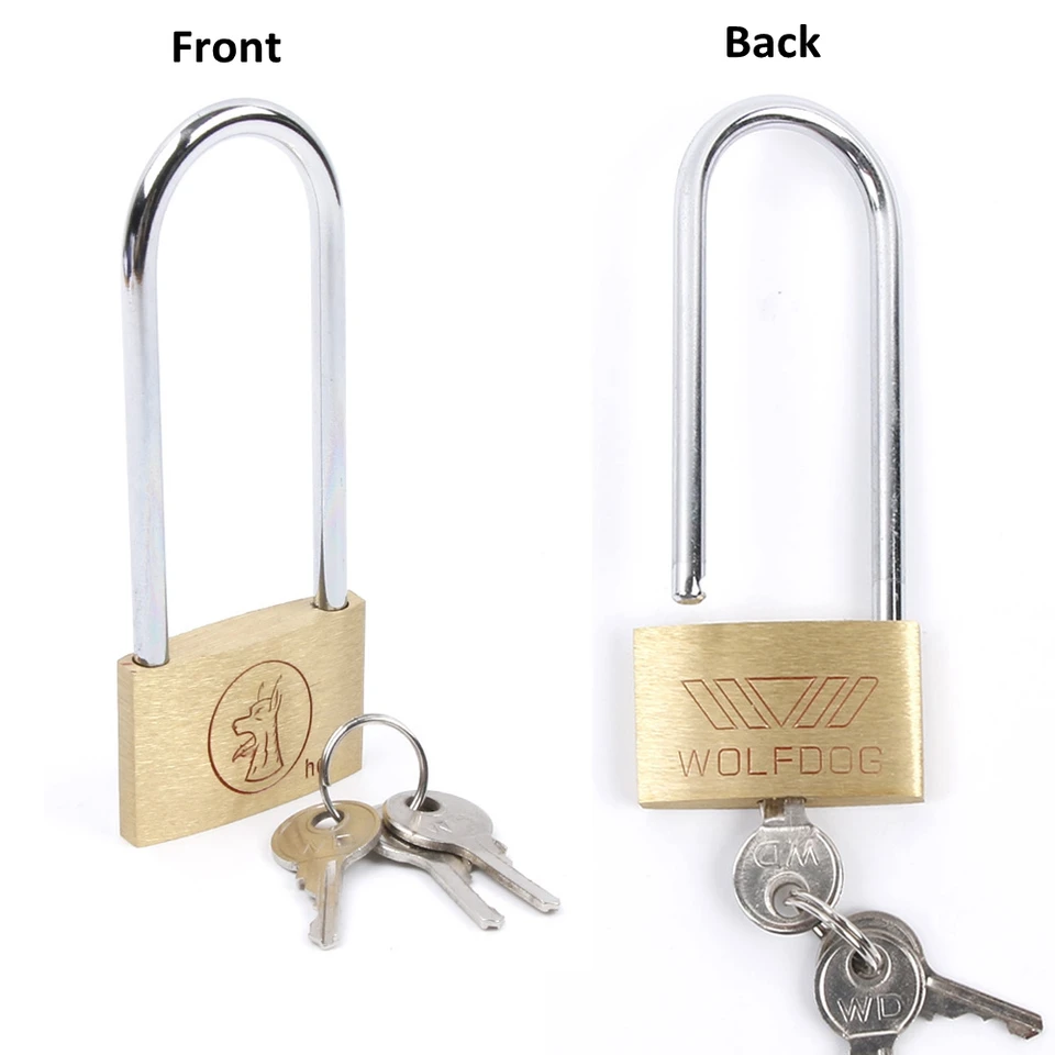 Mosadzný visiaci zámok dlhé okovy cestovná batožina Supon Set Lock Set Set Box Svadobné milovníci Zamknutia bezpečnostný visiaci visiaci valentinky darčeky