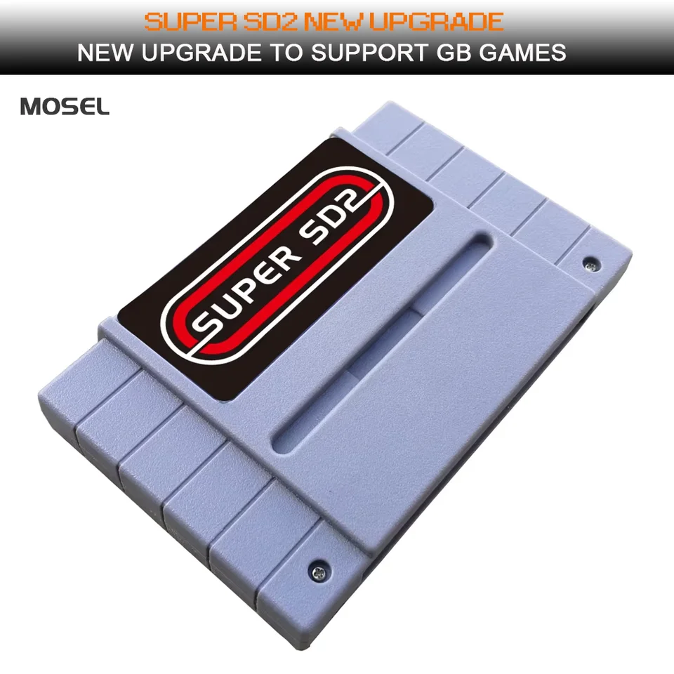 Mosel China Version Super SD2 Pro Rev.S SNES SFC Pro podporuje špeciálne čipové hry pre Super Family Console GB Games