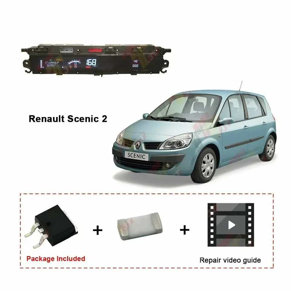 MOSFET OPRAVA PRE RENAULT SCRECIC 2 DASH CLUSTER DIGITÁLNE LCD DISPITS