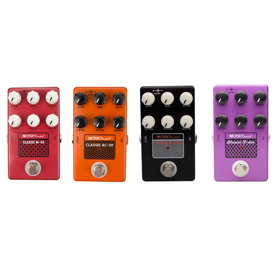 Mosky Classic Cabinet Simulator Effect Classic M-Shall Effect Pedal M-SA AC 30 F-der reproduktorový simulačný gitarový pedál