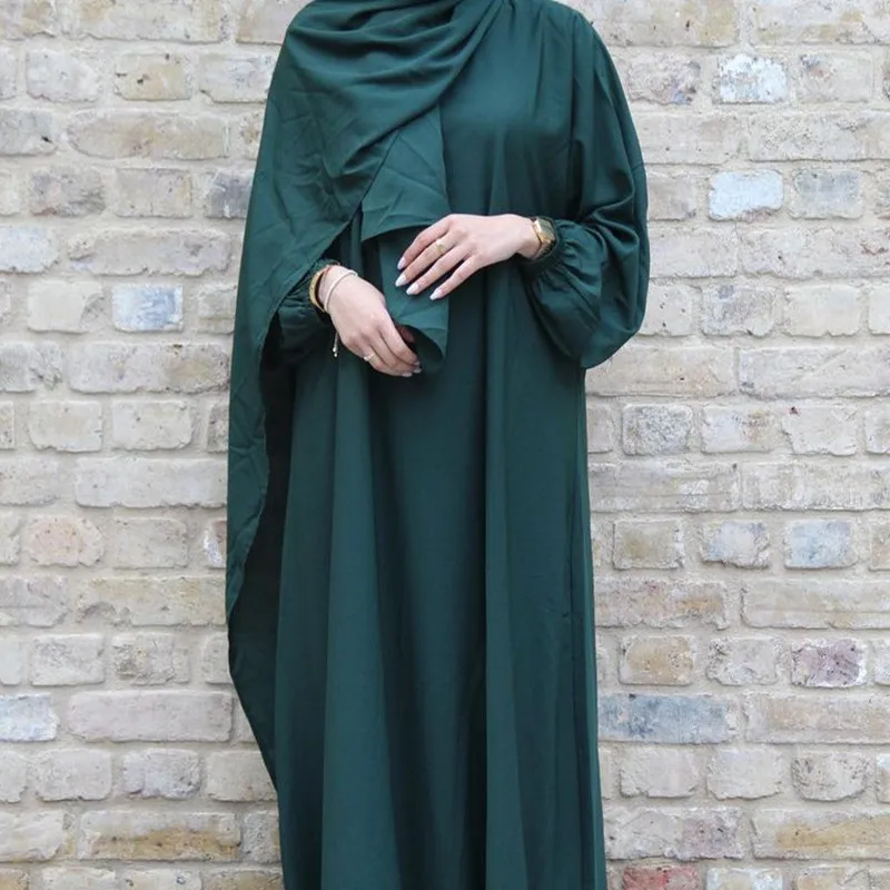 Moslim čierna abaya s hidžábom pre ženy Jilbab 2023 Ramadan dlhé šaty modlitebné oblečenie islamský dubaj kaftan skromný abayas rúcho