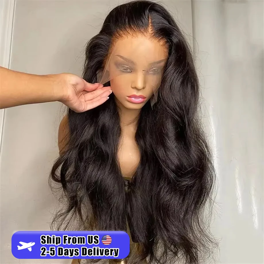 Mossily HD 250% telesná vlna 13x6 čipky čelné parochne Brazílske brazílske vopred prehodené čipkou pre ženy 13x4 čipky predné parochne