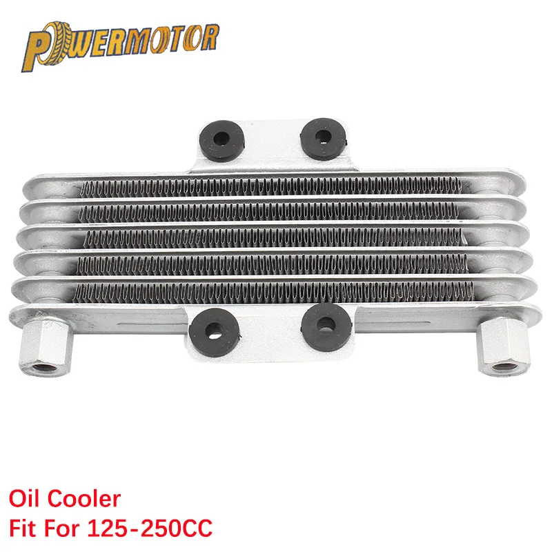 Moto olej chladič motocyklové olejové chladič nečistoty 2T 250 ccm Universal 4T 5 Row Cooling Explant Fit M10 M12 Motocross