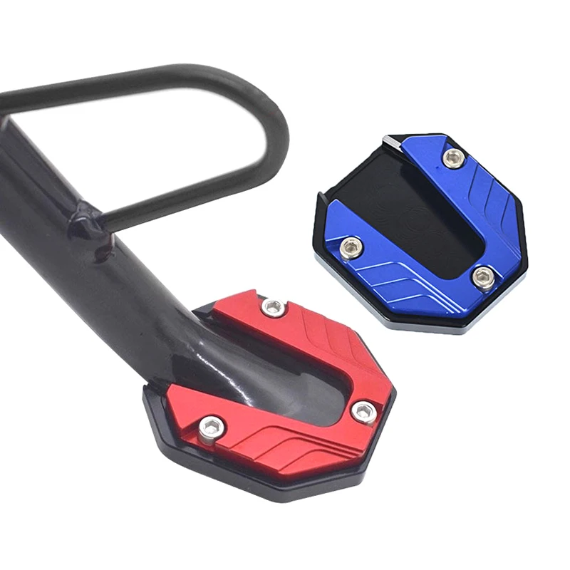 Motobike Doplnky predlžovacia podložka Podporná doska hliníková zliatina Motocykel bicykel Kickstand predlžovacia noha bočná stojan