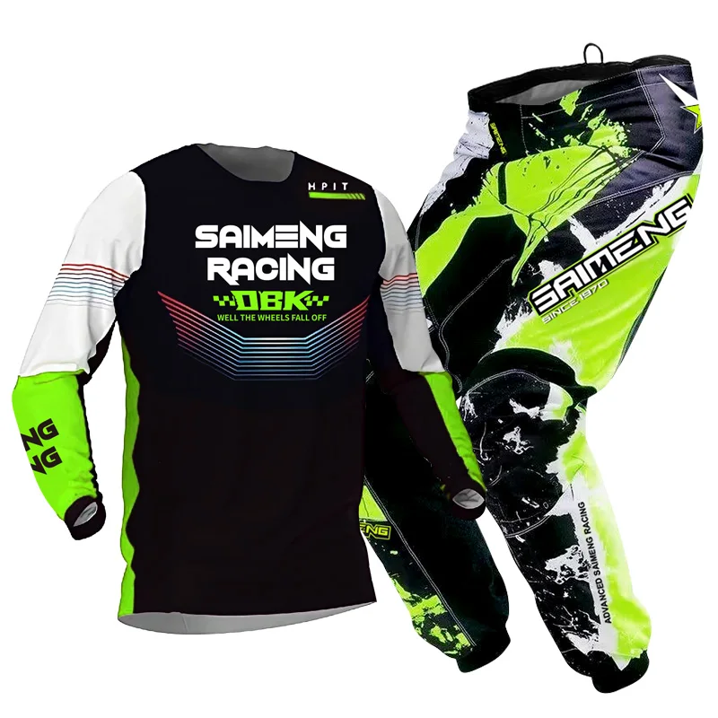Motocross Jersey Pant Kits Child Enduro MX MTB Racing Boy Girl Girl Kid Motorcycle Racer Gear Set 5 6 7 8 9 10 11 12 Rok Cross Moto