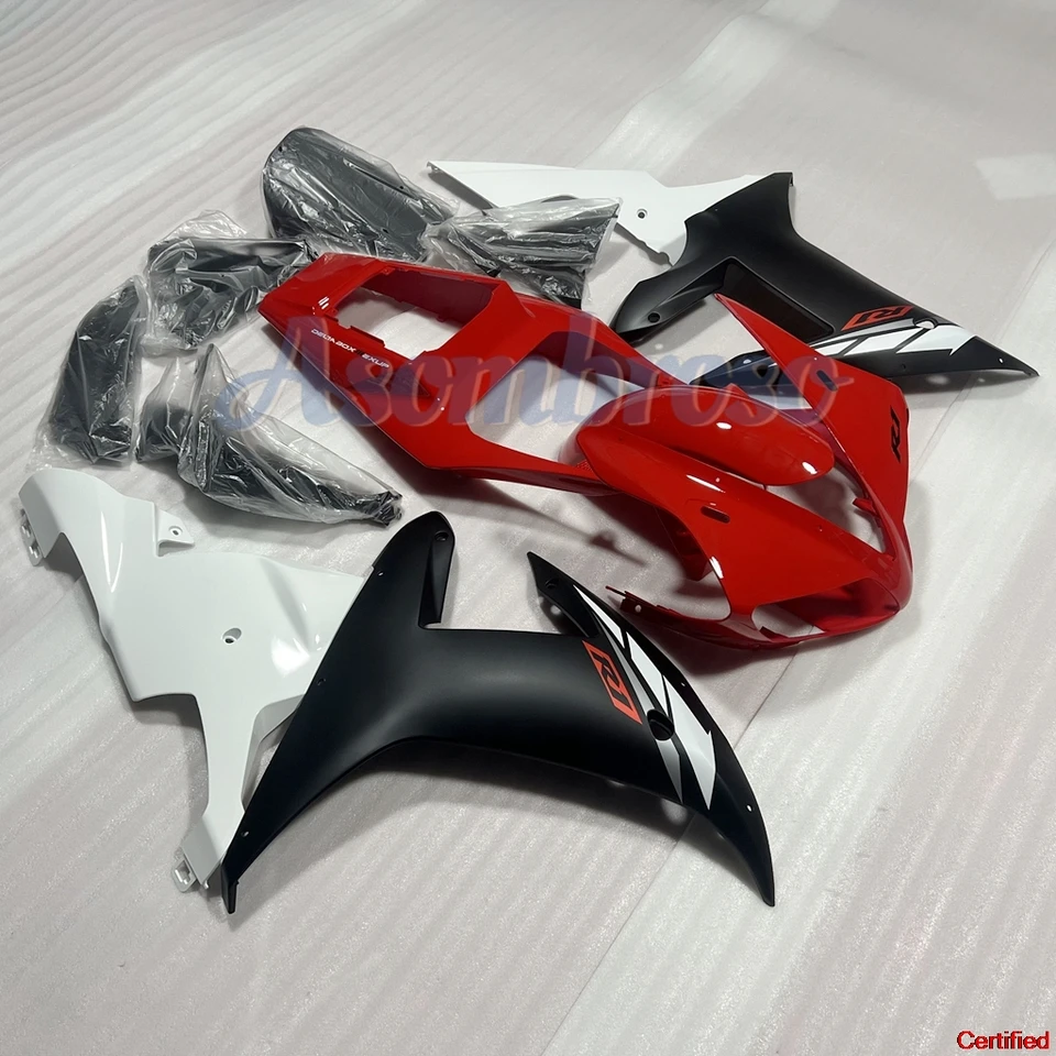 Motocycle Fairing Kit Fit for Yamaha YZF-R1 2002 2003 YZFR1 02 03 YZF1000 Faquing Black Red White Bodywork