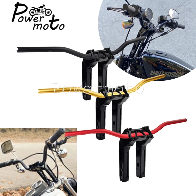 Motocykel 25 mm 1 palcový riadidlá Club Club Style T-Bar Rukoväť 4 