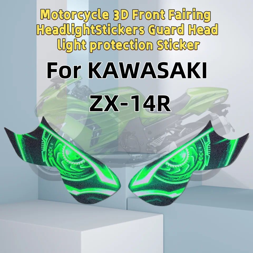 Motocykel 3D predné kapotážové nálepky STARDE STARDE STRUDOVANÉ OBCHODOVANIE OBCHODOVANIE PRE KAWASAKI ZX-14R ZX 14R ZX14R 2012-2016