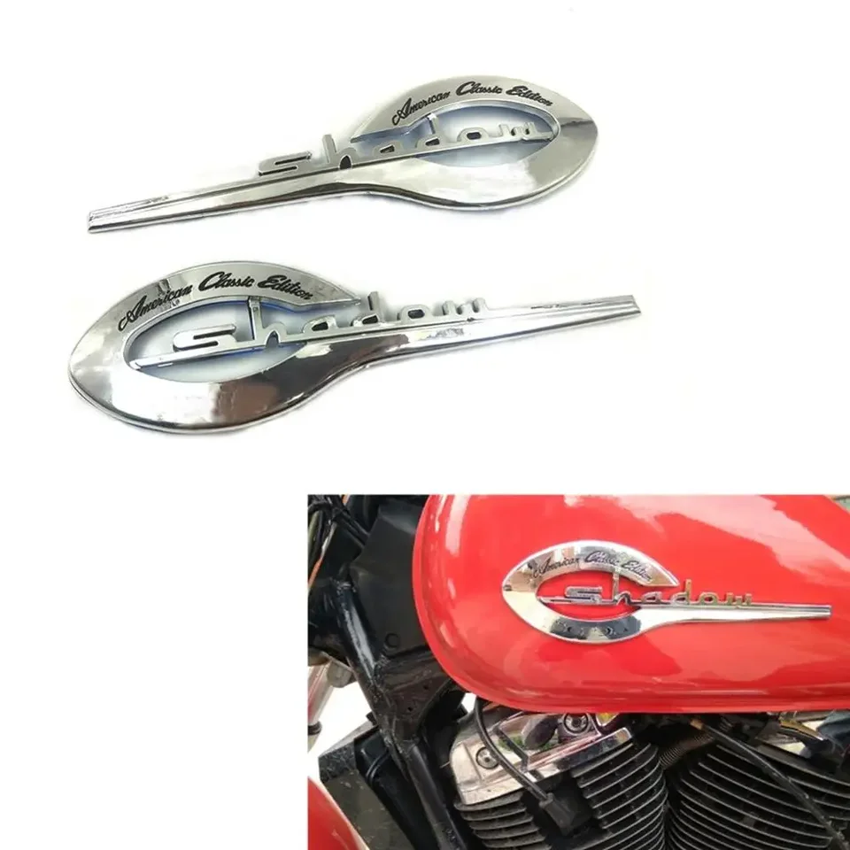 Motocykel 3D znak odznak nálepky na nálepku na nálepku na nálepku na nálepku s palivovými nádržami pre Honda Shadow VT VTX 400 500 600 750 1100