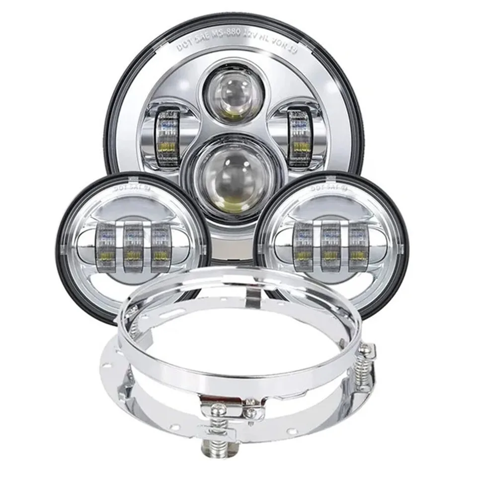 Motocykel 7 palcov Moto LED svetlomet so 4-1/2 