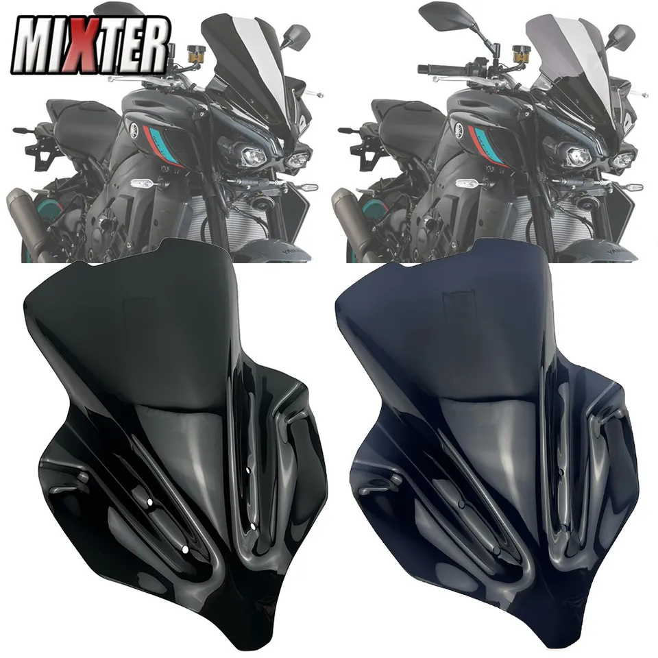 Motocykel akrylové športové turistické turistické turné čelné sklo Čierne čelné sklo sa hodí pre Yamaha MT-10 2022 2023 2024 MT10 SP MT10SP 23 MT 10