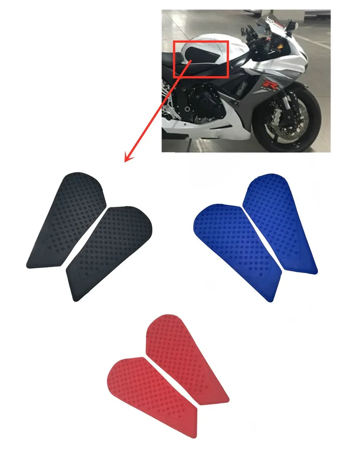 Motocykel anti sklz palivová nádrž na bočné plynové plynové kolenné podložky Trakčné podložky pre Suzuki GSX-R GSXR 600 750 2011 2011 2012 2013 14 2015