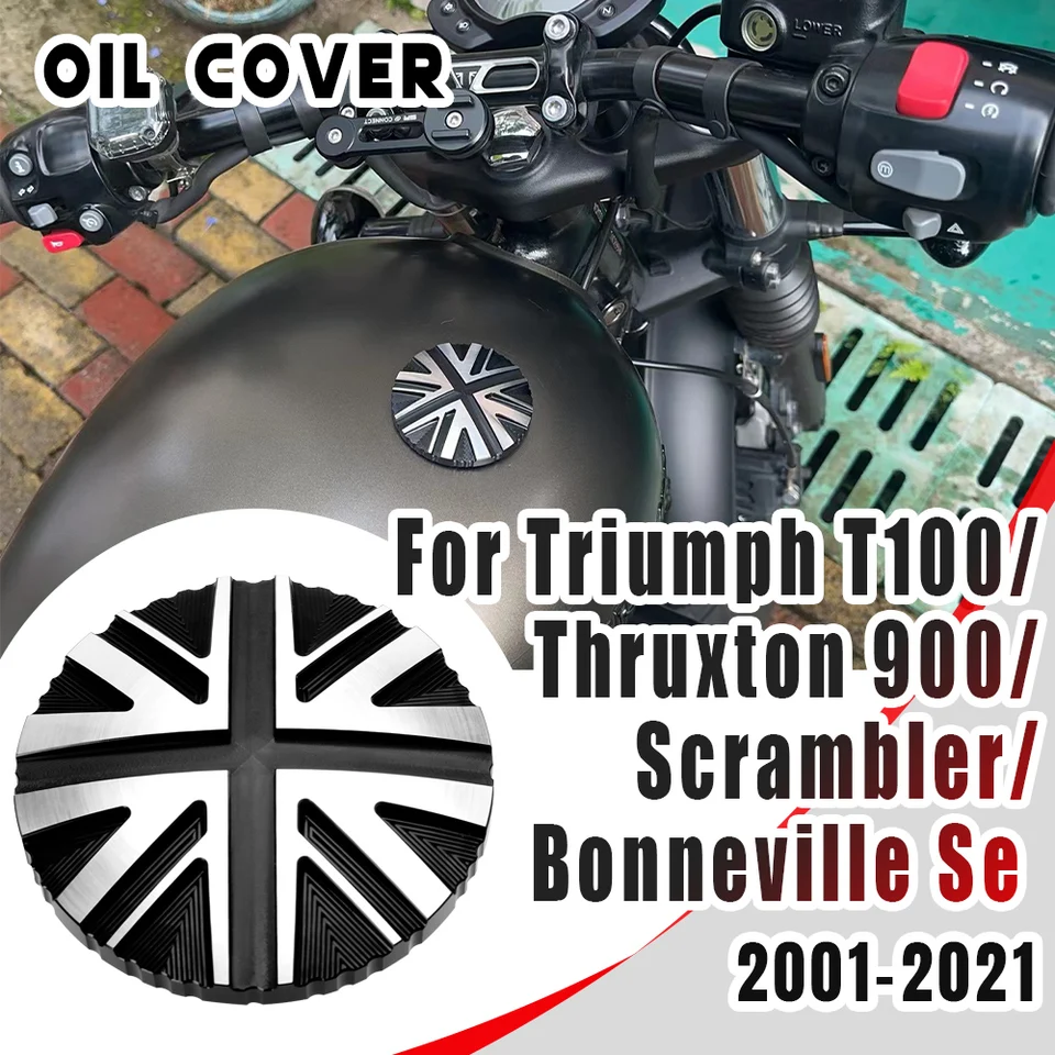Motocykel benzínový palivový plyn Cap Cap Cover Retro Oil Cover pre Triumph Bonneville Bobber T120 T100 Street Twin Scrambler 2001-2023