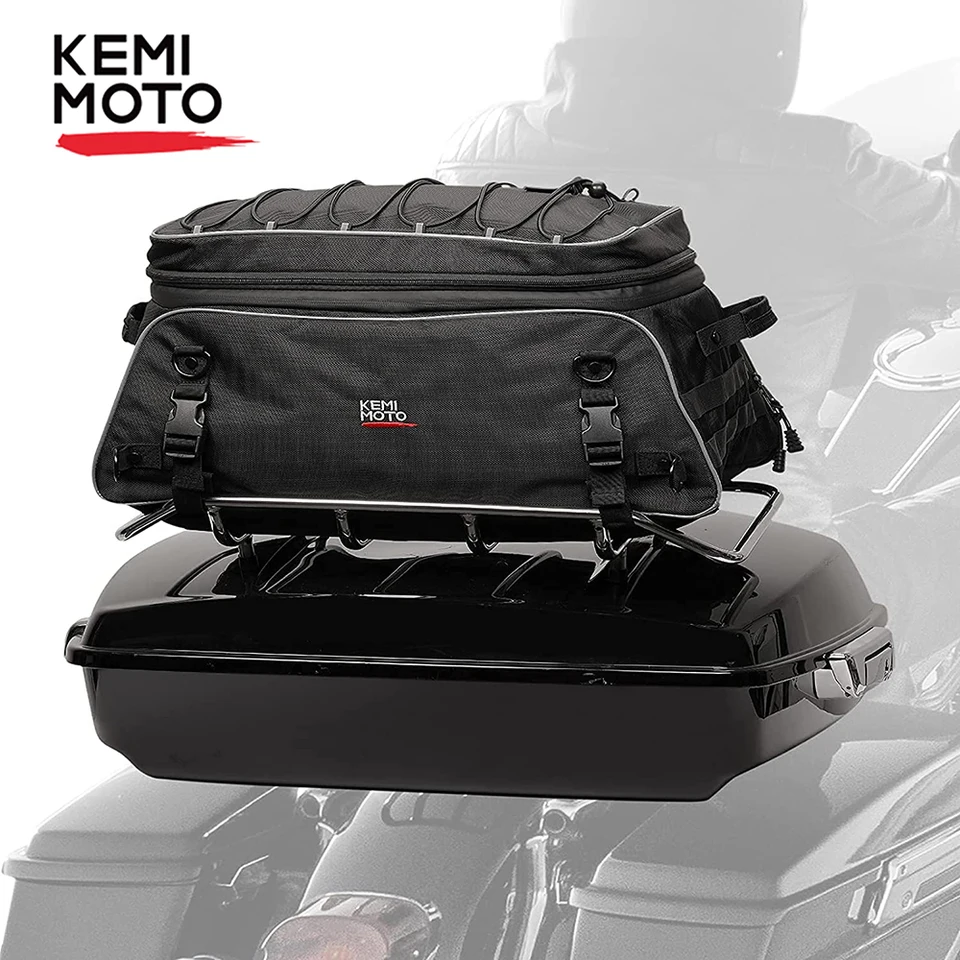 Motocykel cestovná batožina Tour-Pack Rack Bag Collous Trunk Tašky s barmi pre Road King Street Glide pre Road Glide
