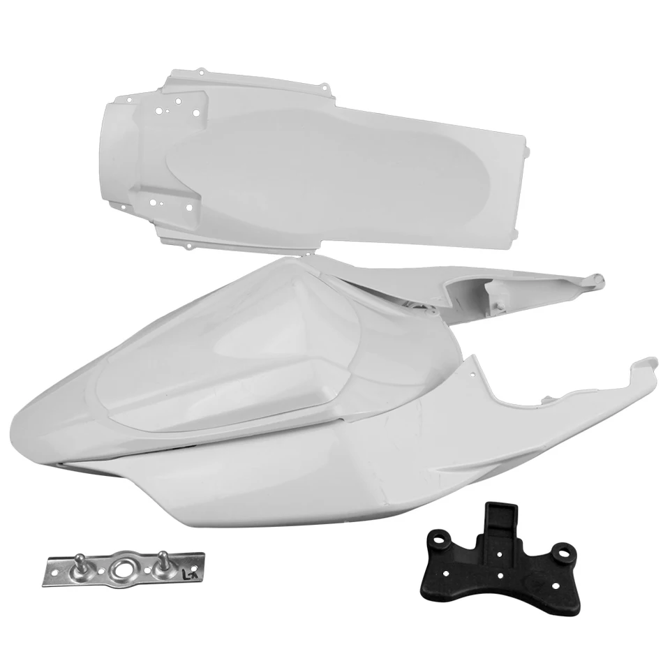 Motocykel chvosta zadnej kabíny BodyKit vstrekovanie formy ABS plastová nepaľovaná biela pre Suzuki GSXR1000 GSXR 1000 K7 2007 2008