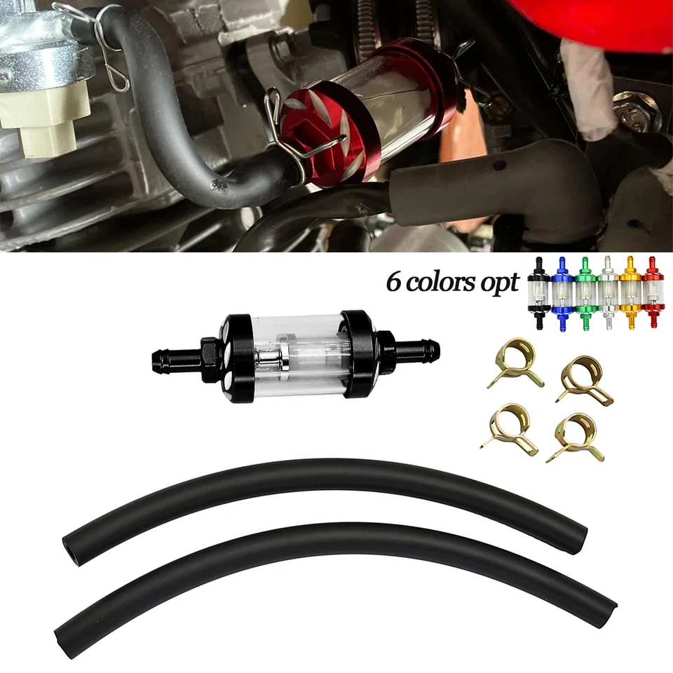 Motocykel CNC 8 mm palivový hadica na hadicu Palivový plyn benzínu olejový filter ATV Honda Yamaha Kawasaki Suzuki KTM EXP EXC ETC Universal