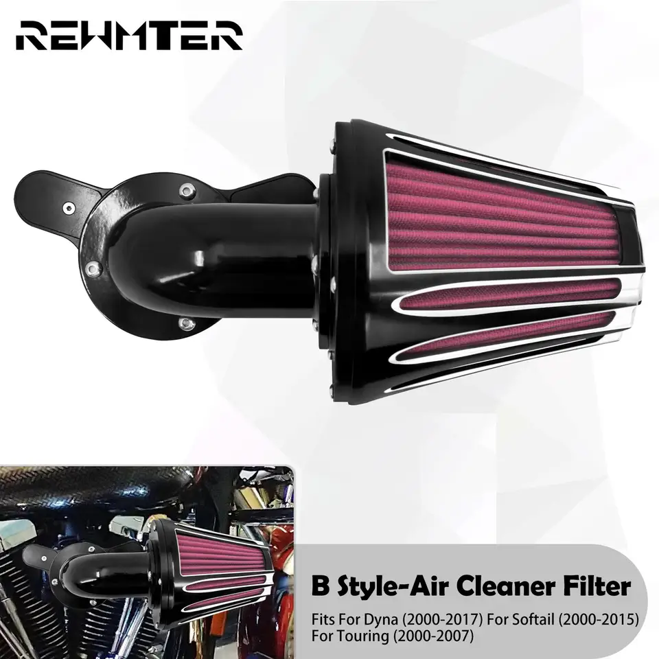 Motocykel CNC Air Filter Cleaner pre Harley Touring Road King Electra Street Glide Dyna Softail Fltr FlH Fat Boy Low Rider FXDB