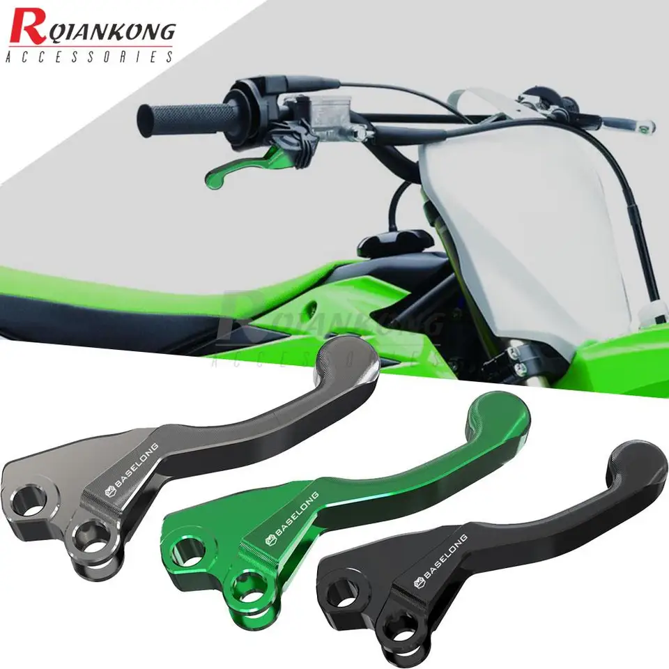 Motocykel CNC Two Finger Shorty Stunt Brzdenie páky na úsporu sily pre Kawasaki KX80 KX100 KX 80 100 1997 1998 1999 1999 2000