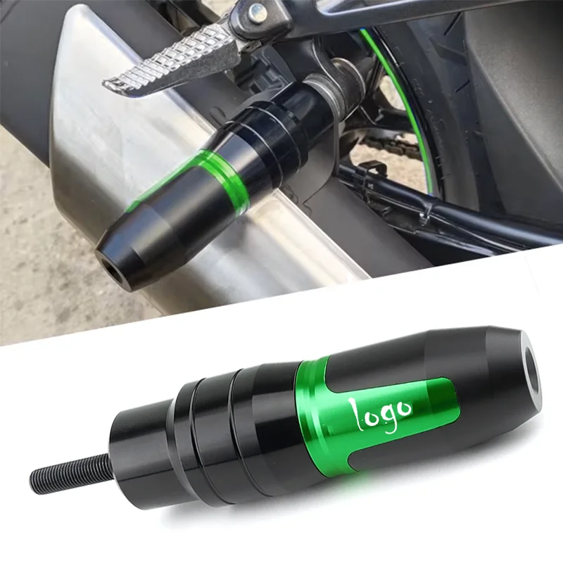 Motocykel Falling Protection Presúvače výfukových sklzov Moto Saquing Guard Crash Pad Chráni pre Kawasaki Ninja 400 250 1000 250R 300R