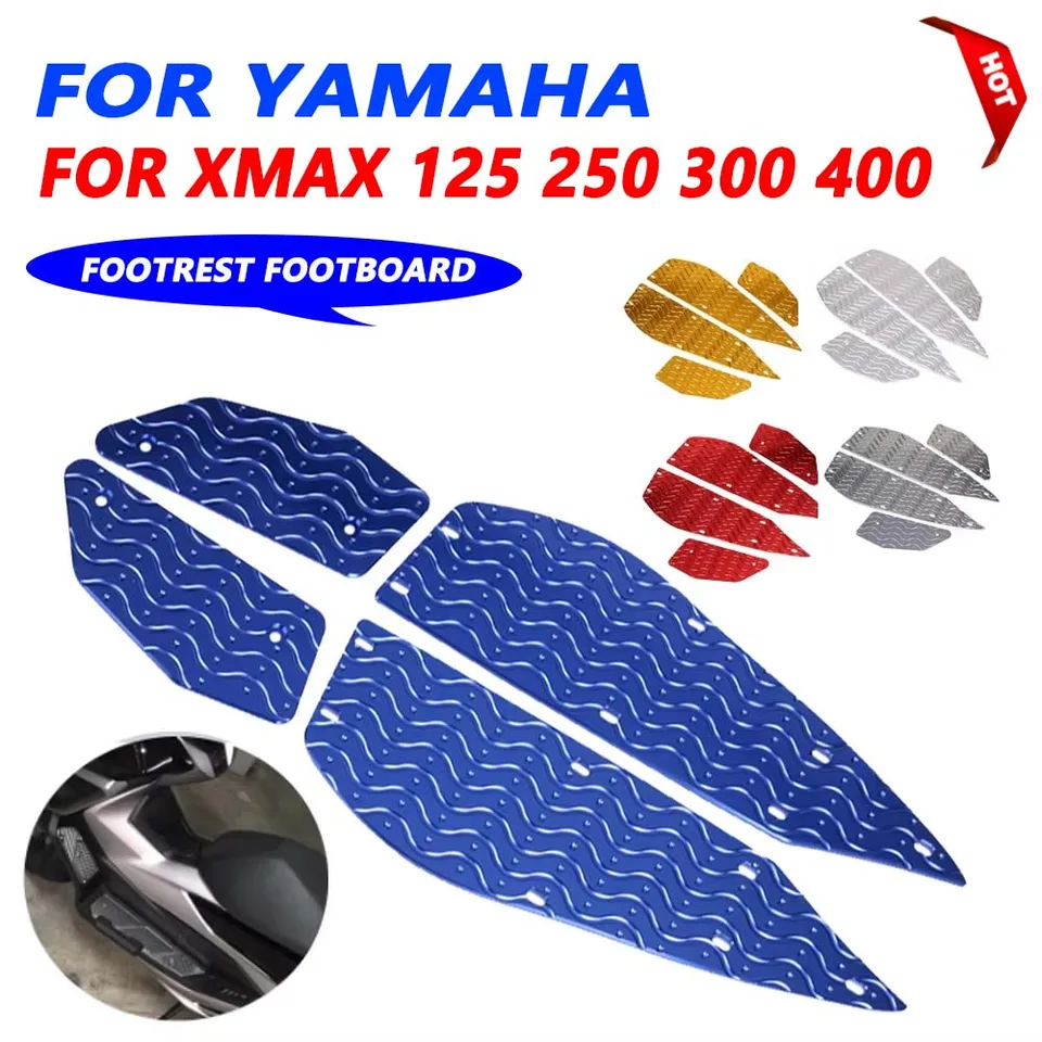 Motocykel Footrest Foot Foots Pads pedálové pedály Pedály Footpads pre Yamaha Xmax300 Xmax 300 400 250 125 Xmax125 2017- 2024 Príslušenstvo