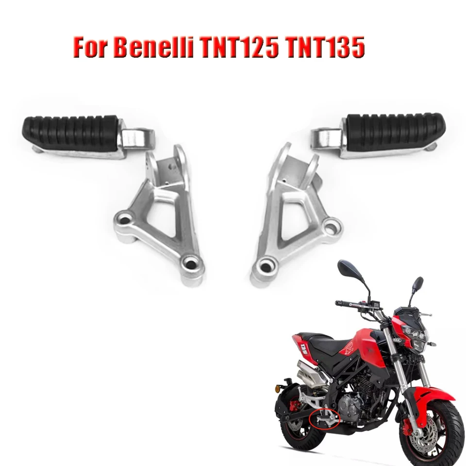 Motocykel Footrest Foot Rest Pedal pre Benelli TNT125 TNT 125 TNT135 BJ125-3E Zadné diely pedálové držiaky pedálov