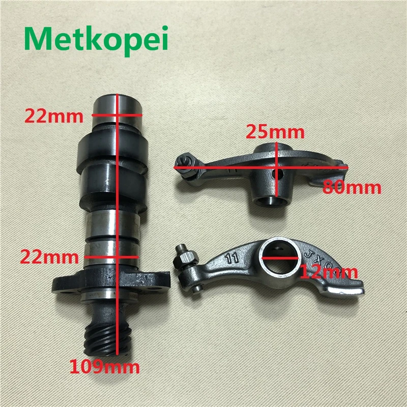 Motocykel GS125 GN125 GZ125 DR125 MOTOROVÝ CAMSHAFT CAM SHAFT A ROCKER ARM pre SUZUKI 125CC GN DR 125 VENTIL TAPPET SWIN ARD
